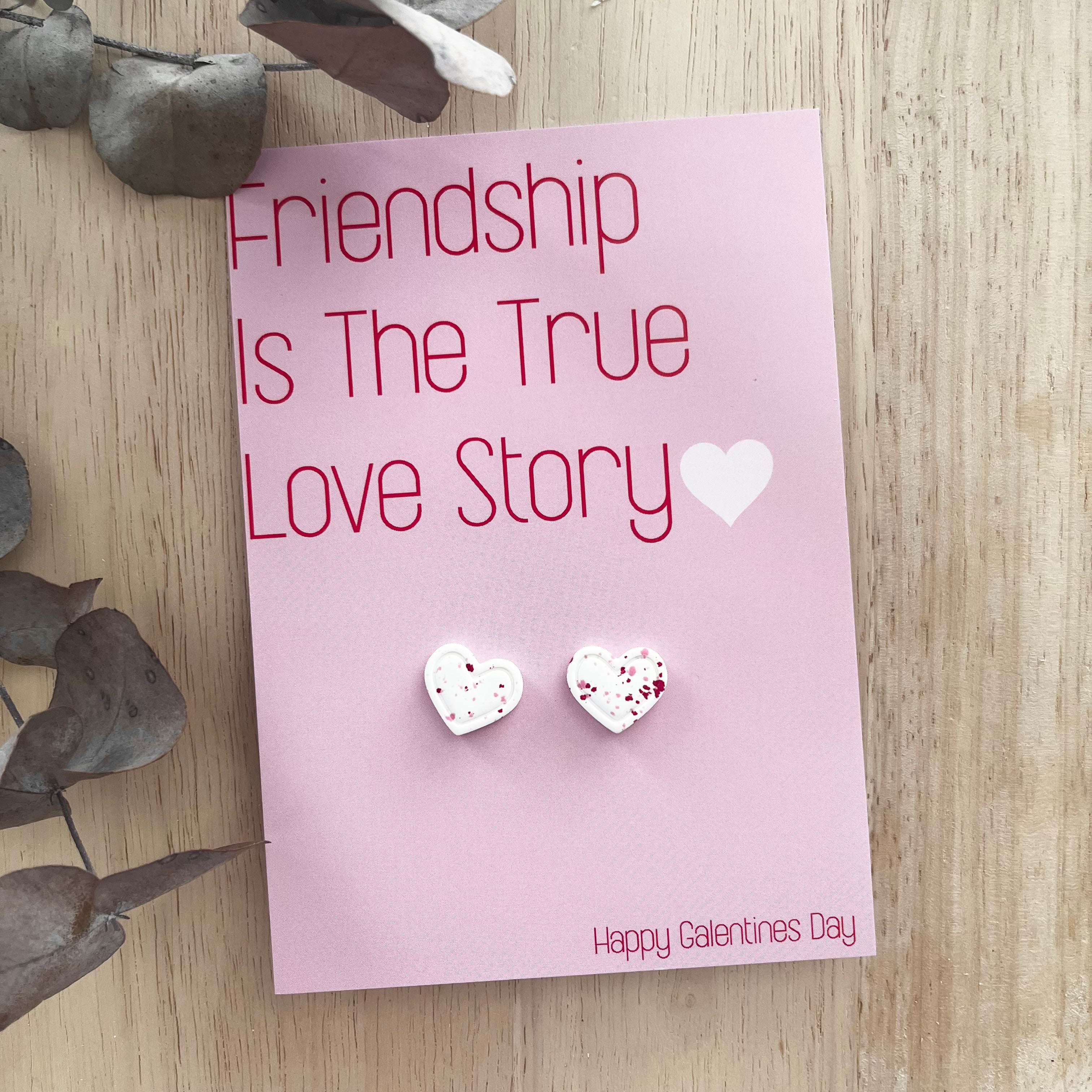 Gift Card & Earrings - Love Story (Studs)
