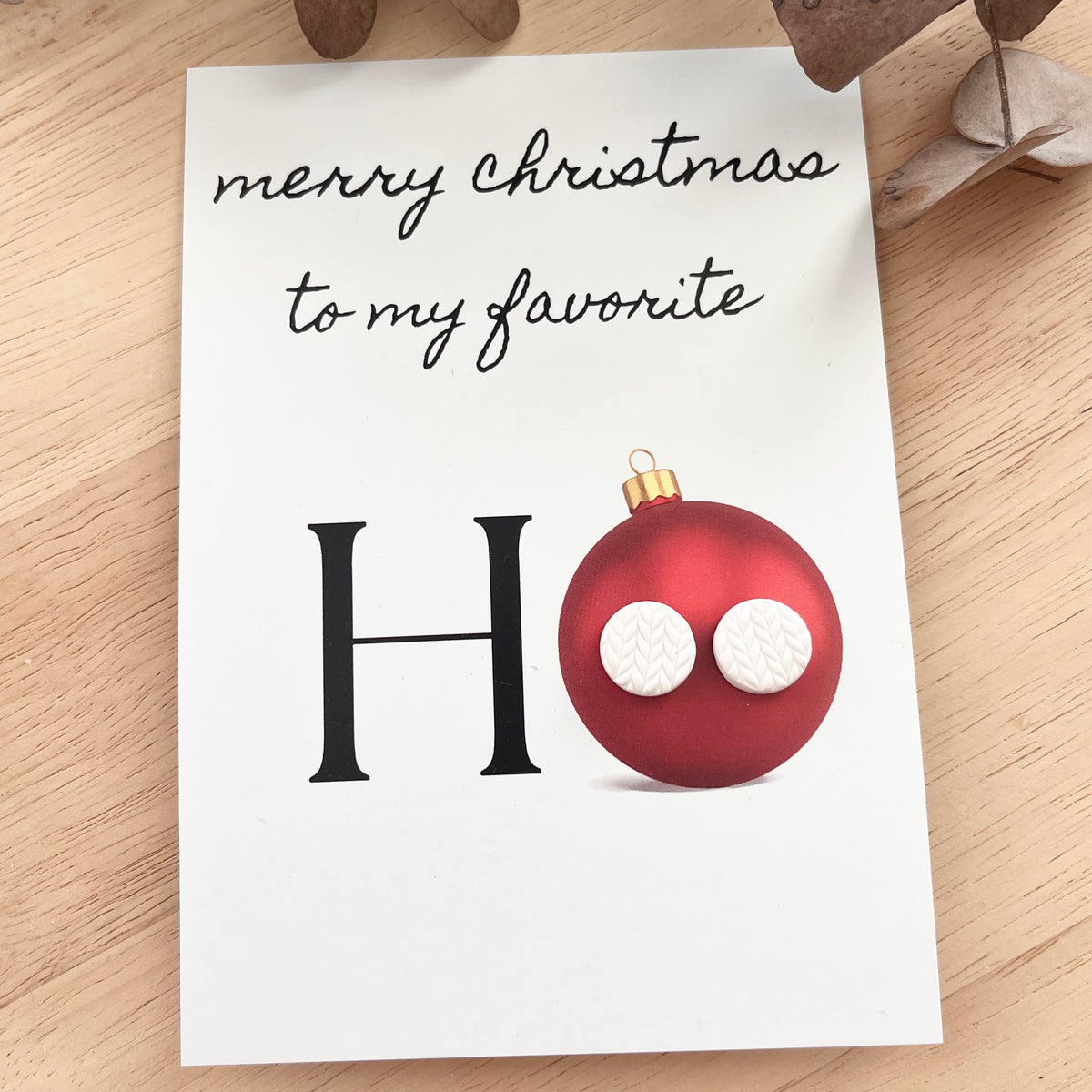 Gift Card & Earrings - Favourite Ho