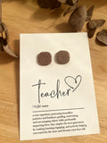 Gift Card & Earrings - Teacher Quote