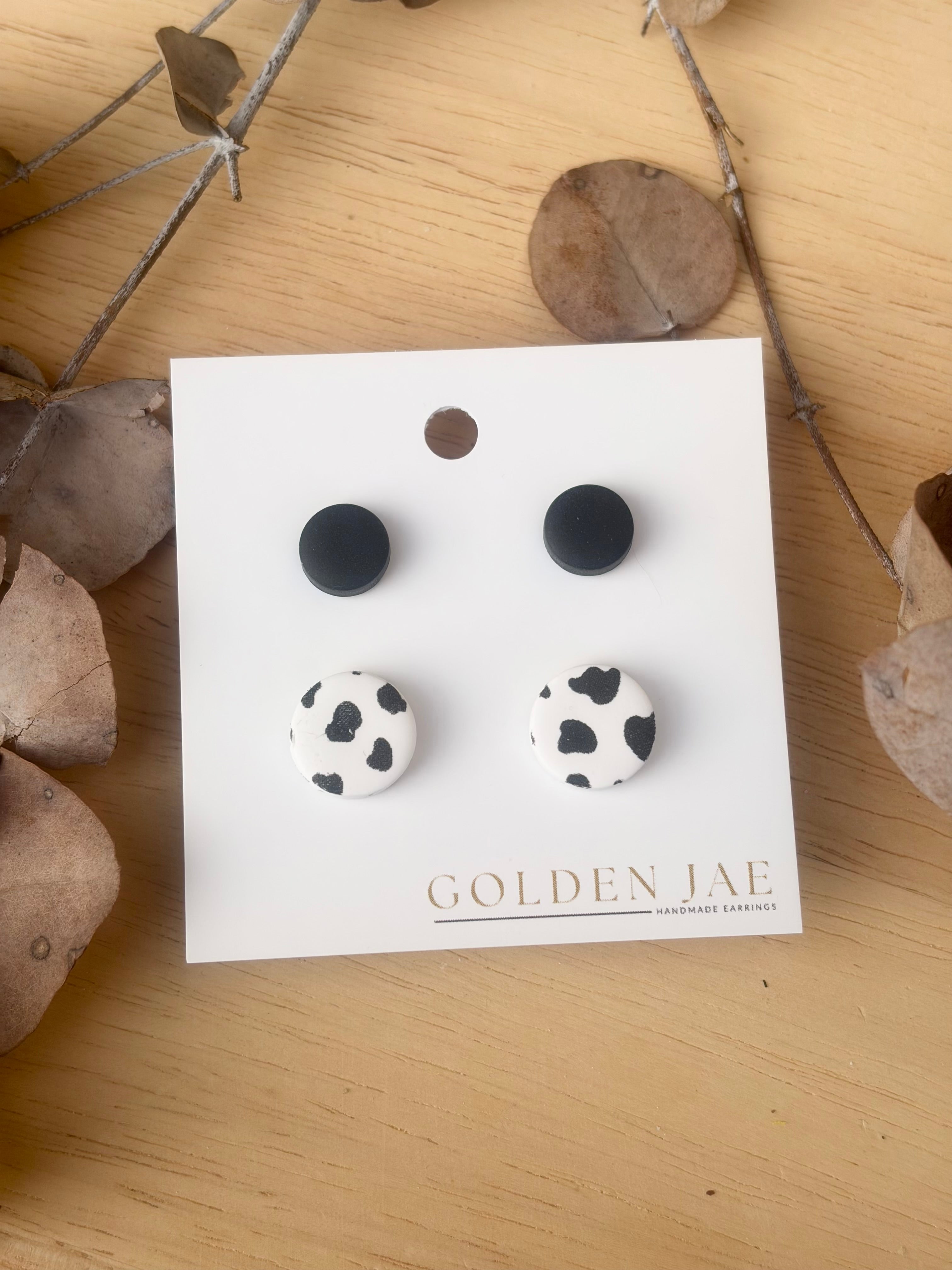 Cow Print Stud Pack #1