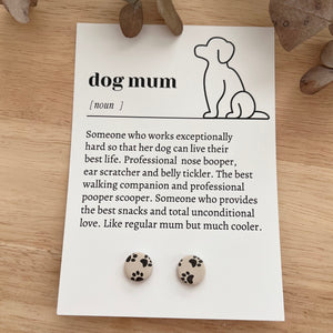 Gift Card & Earrings (Dog Mum)