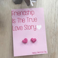 Gift Card & Earrings - Love Story (Studs)