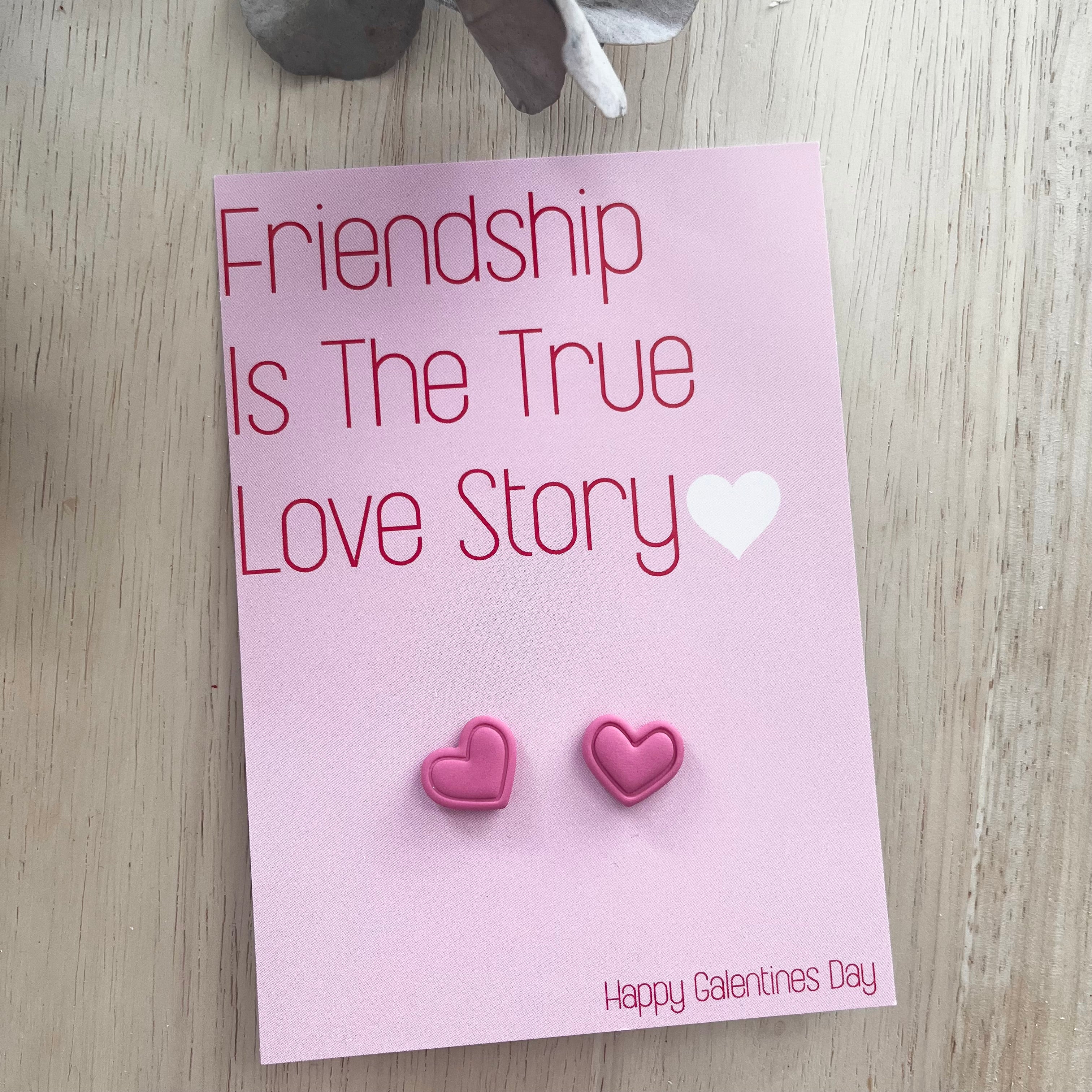 Gift Card & Earrings - Love Story (Studs)