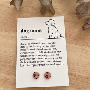 Gift Card & Earrings (Dog Mum)