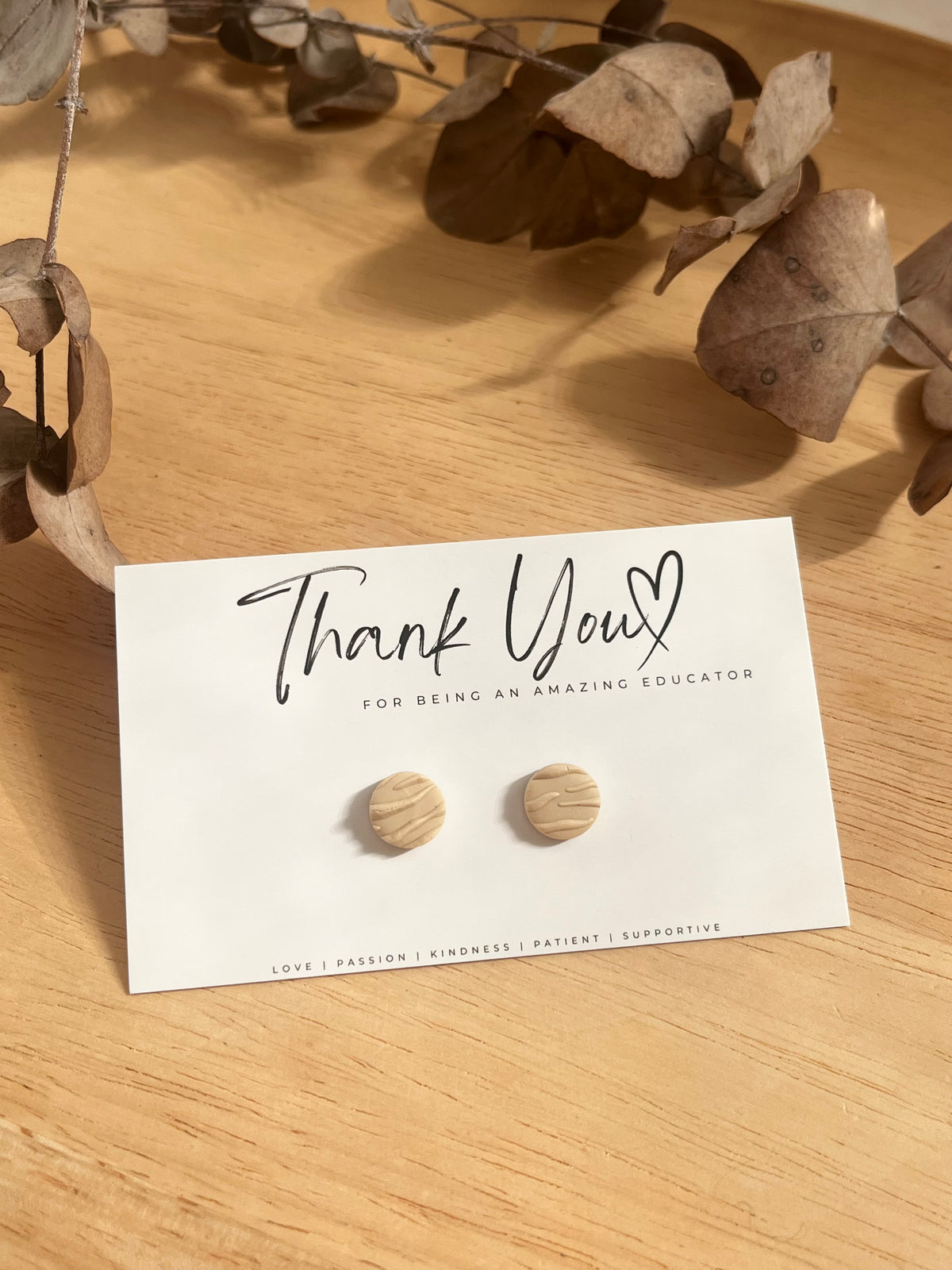 Small Gift Card with Earrings (Educator)