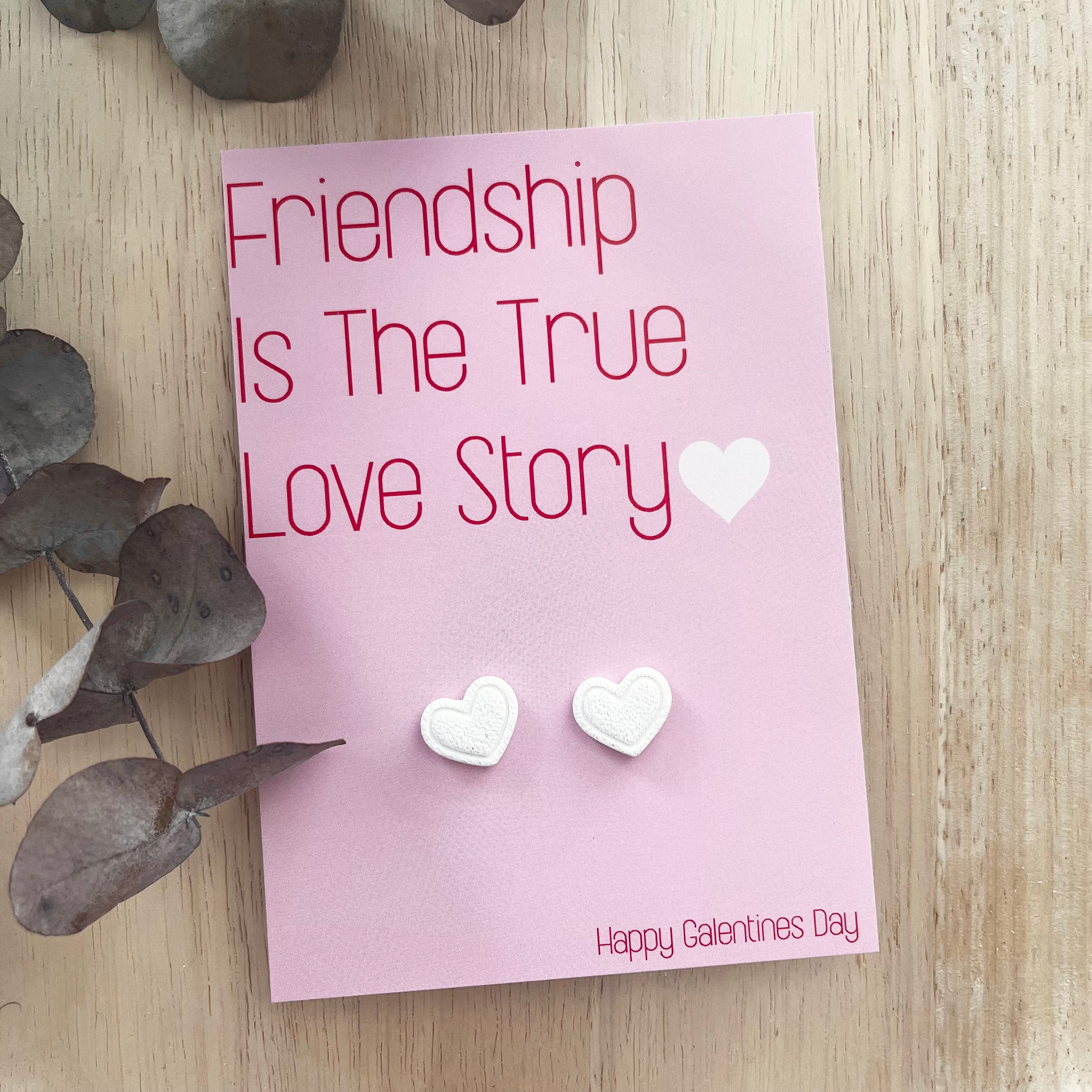 Gift Card & Earrings - Love Story (Studs)