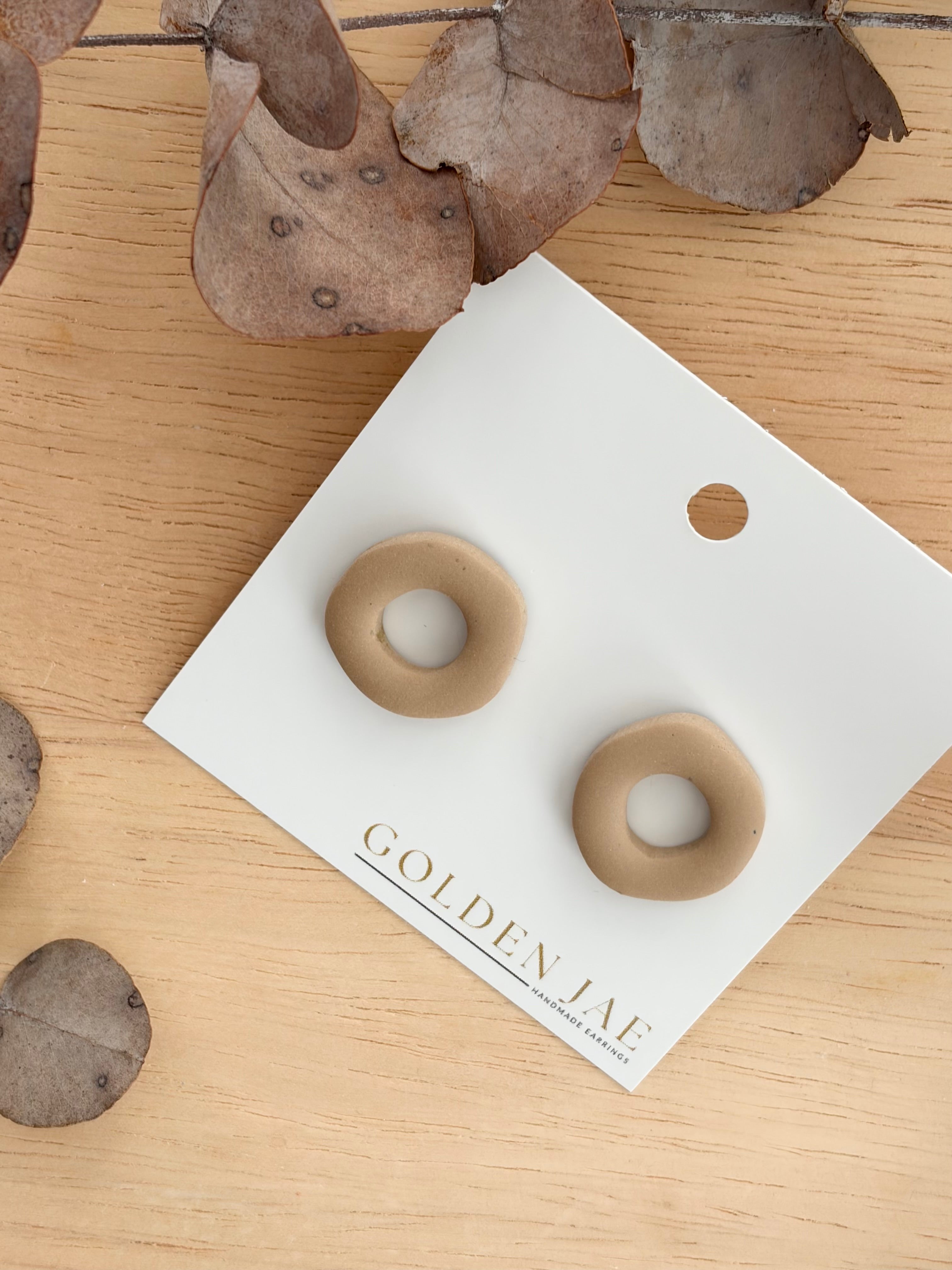 Organic Doughnut Studs