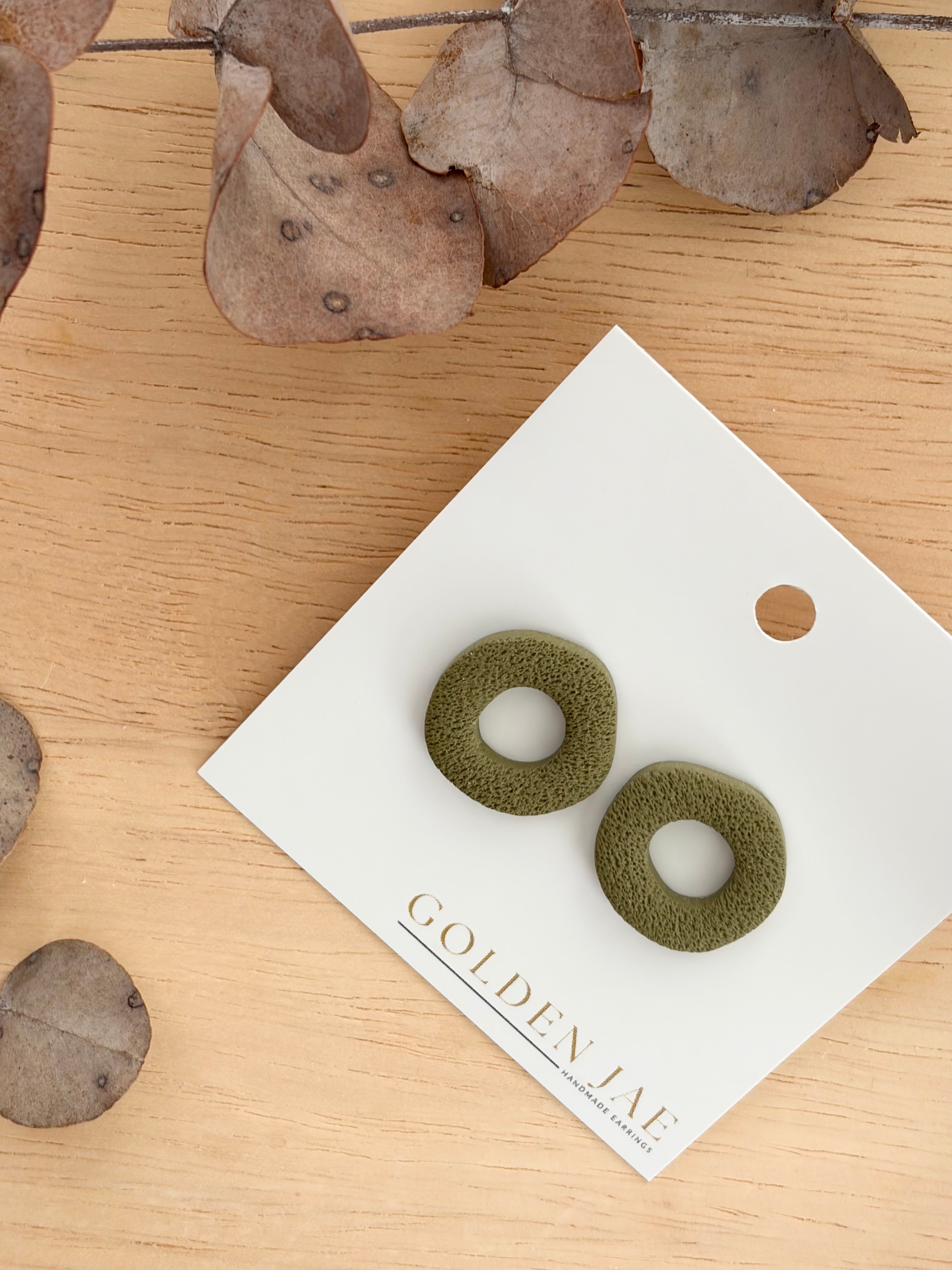 Organic Doughnut Studs
