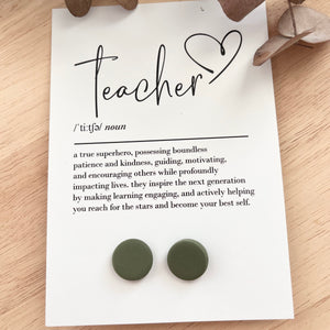 Gift Card & Earrings - Teacher Quote