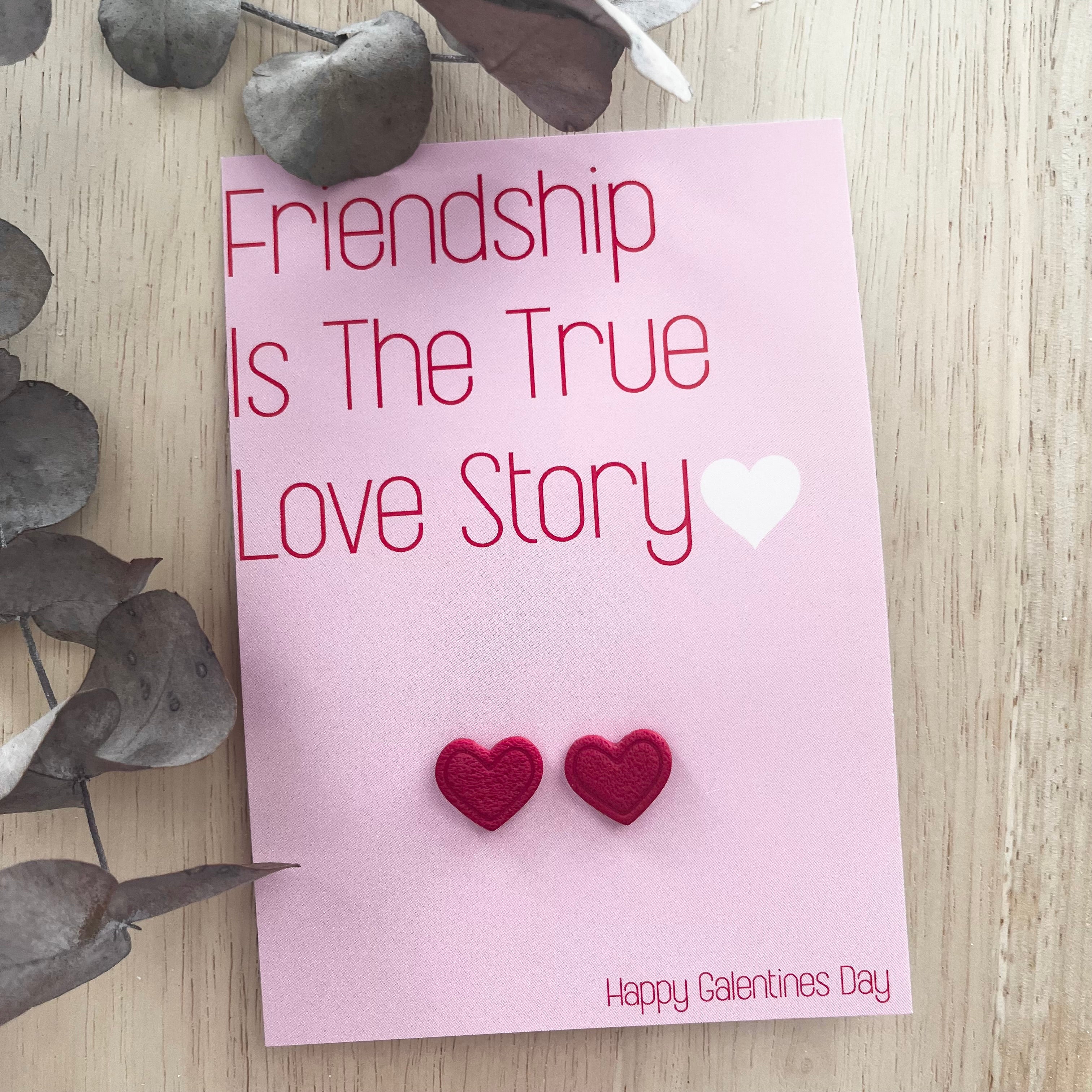 Gift Card & Earrings - Love Story (Studs)