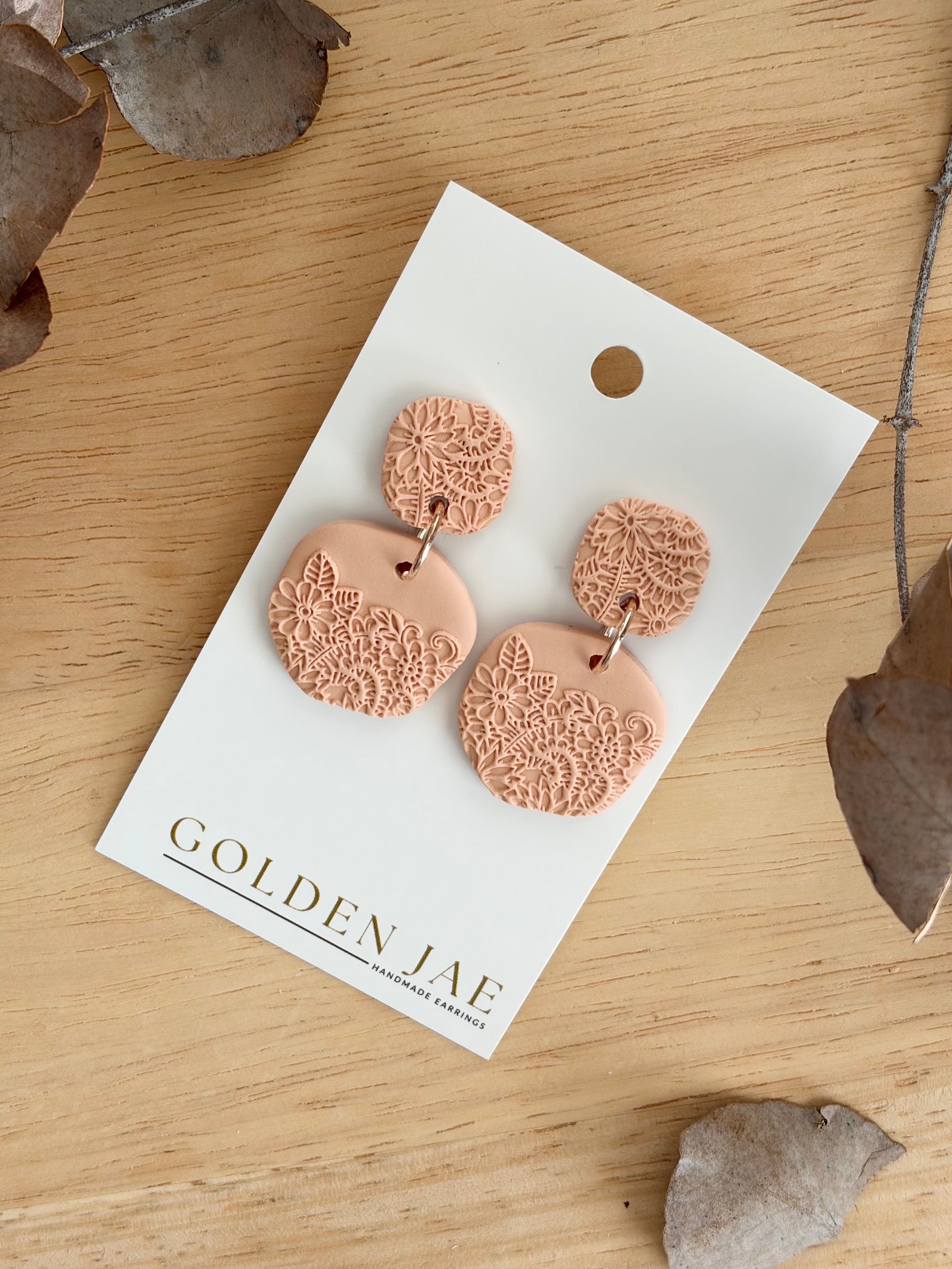 Peach Pop Dangles #08