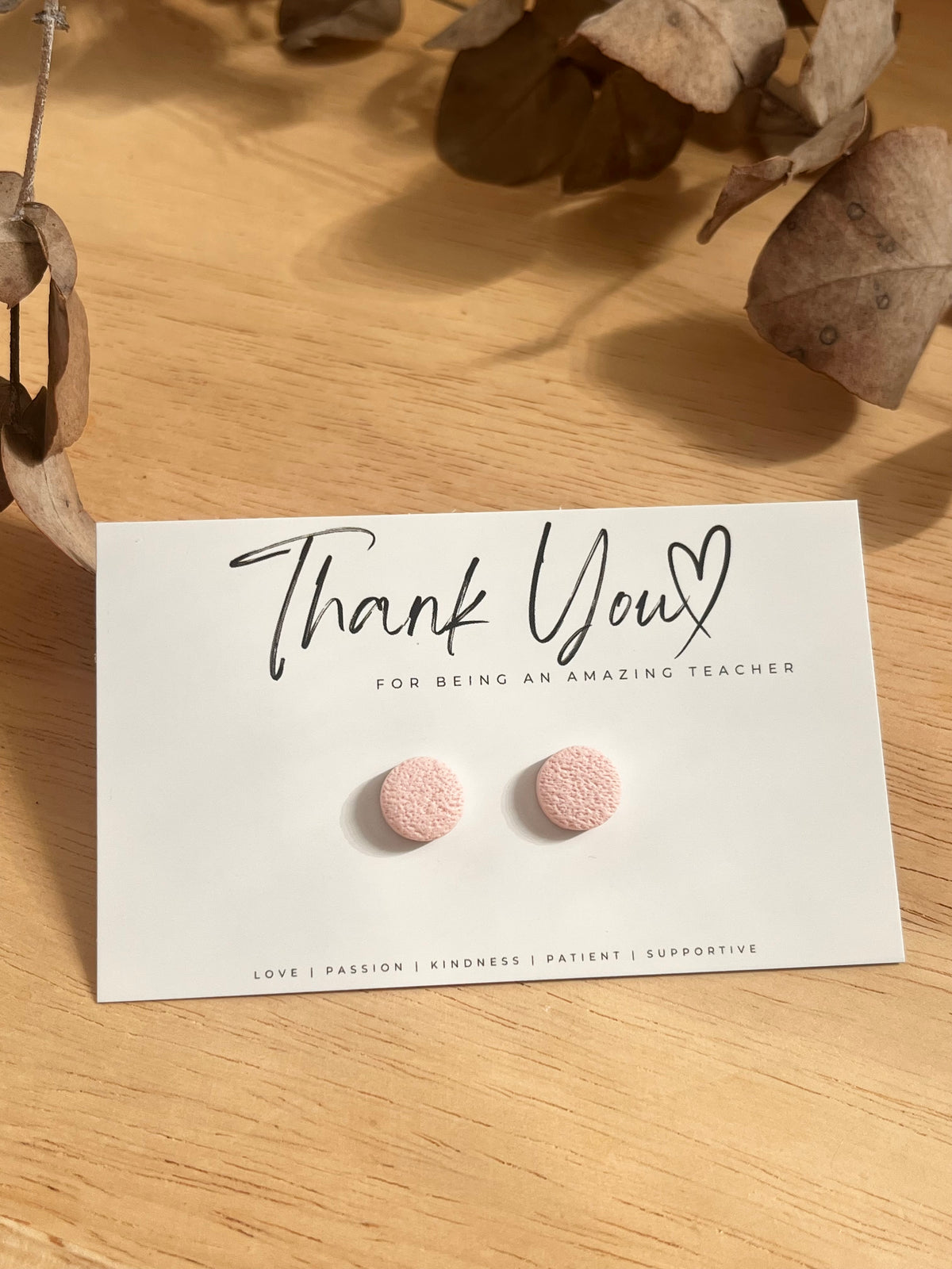 Small Gift Card with Earrings (Teacher)