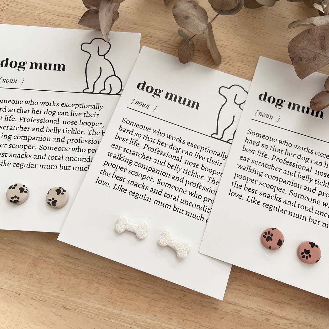 Gift Card & Earrings (Dog Mum)