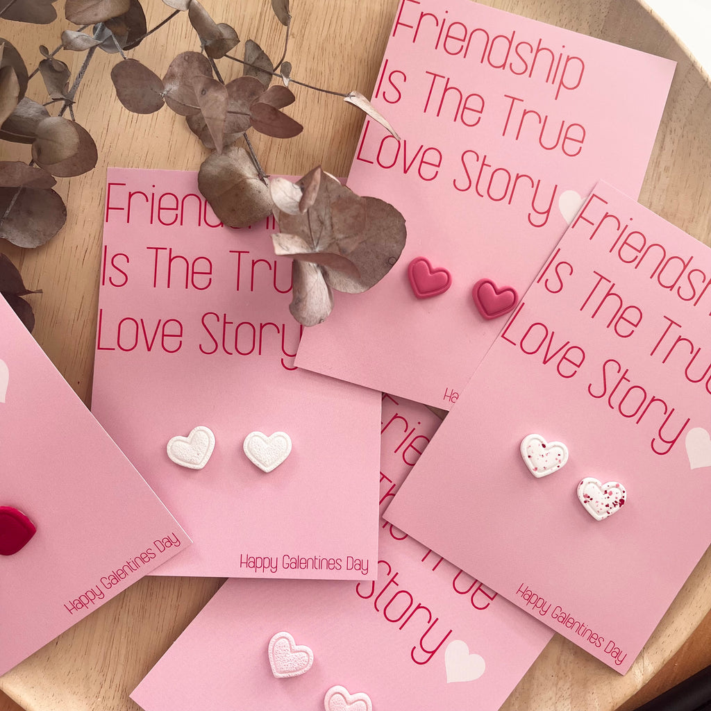 Gift Card & Earrings - Love Story (Studs)