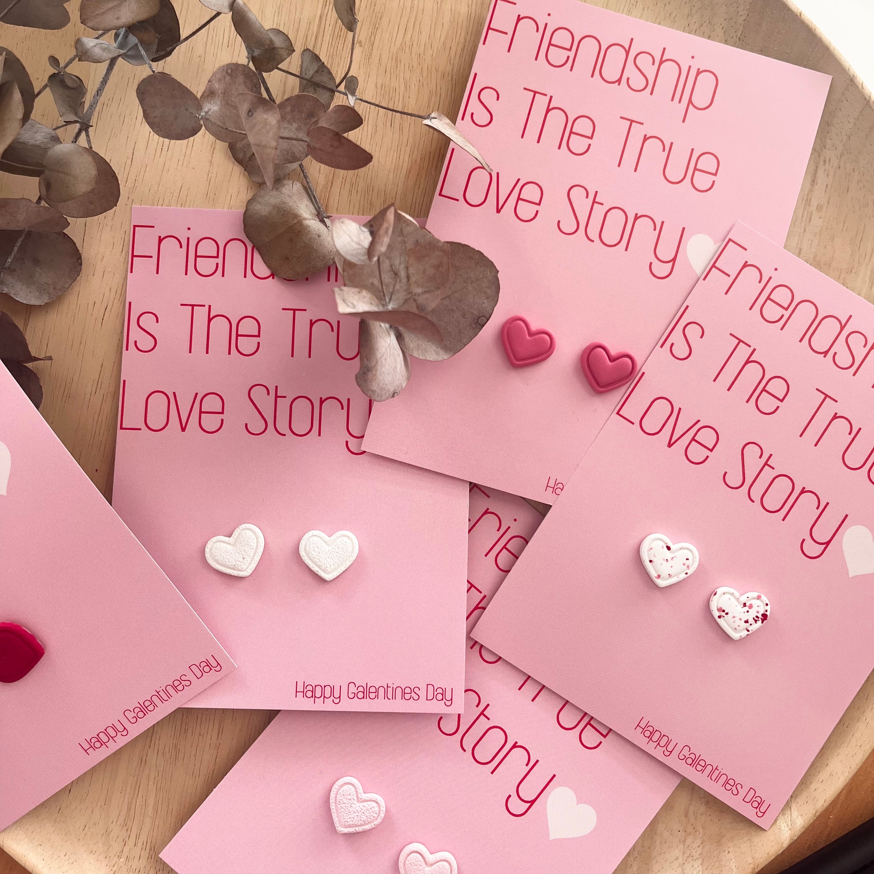 Gift Card & Earrings - Love Story (Studs)