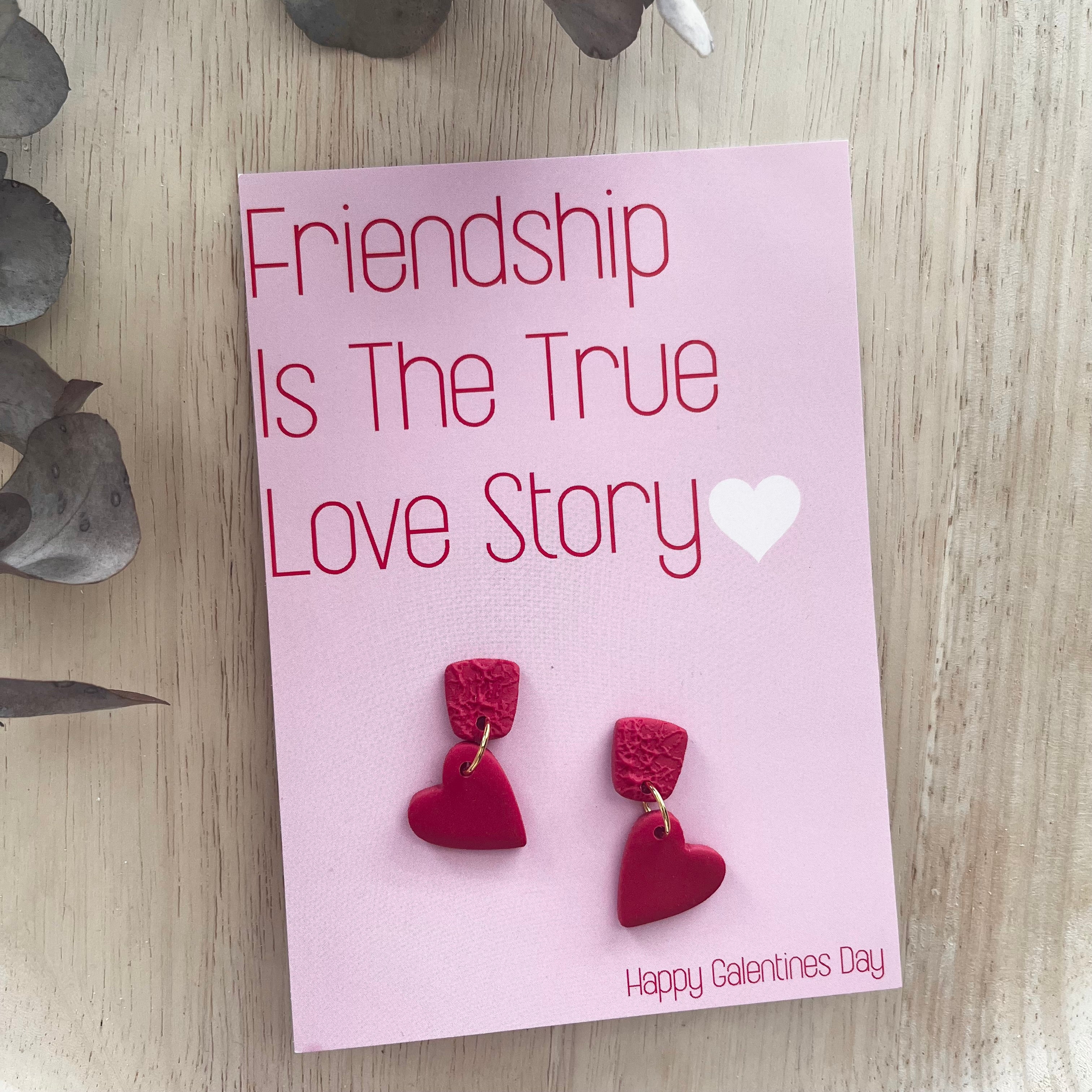 Gift Card & Earrings - Love Story (Dangles)