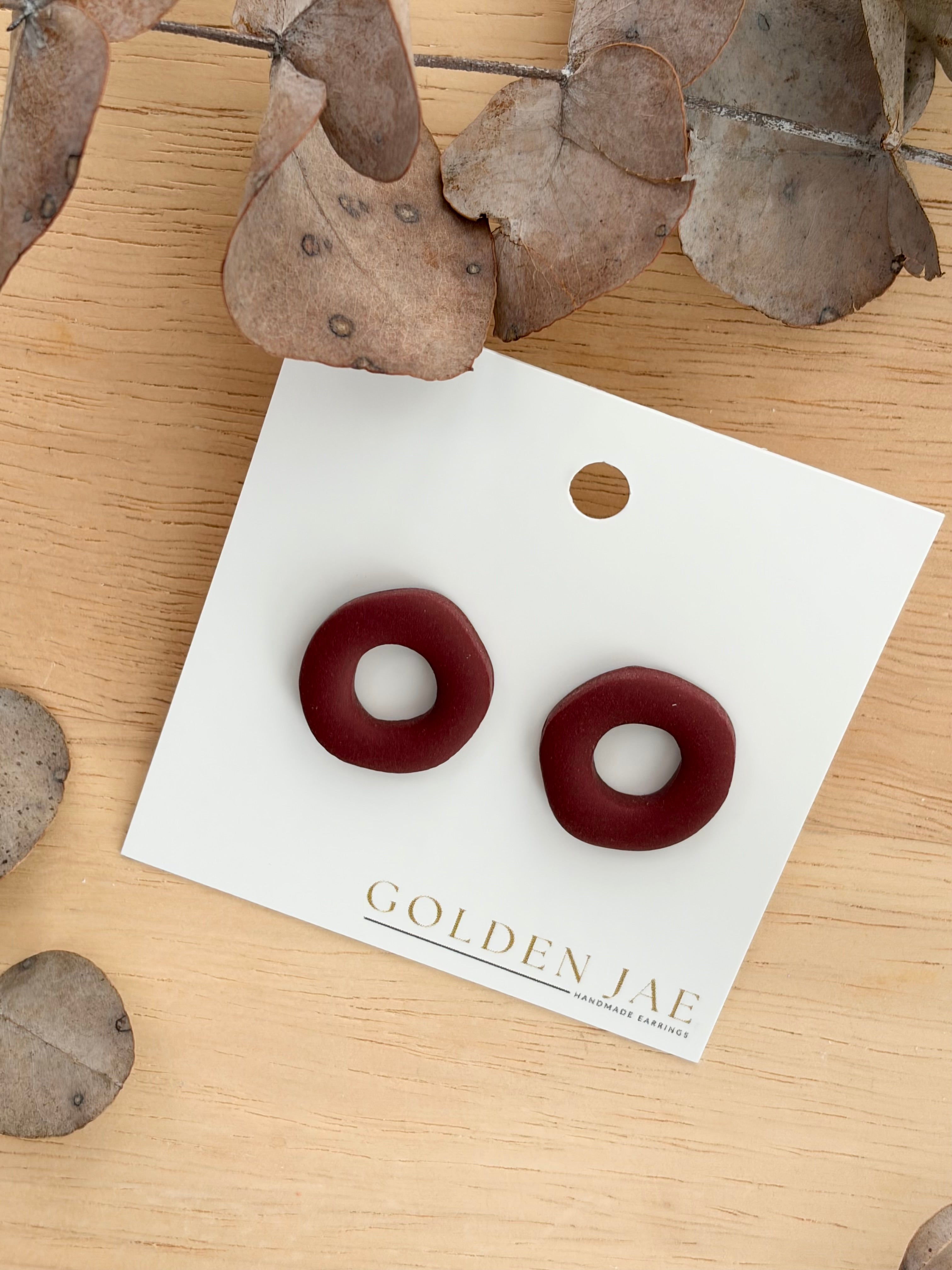 Organic Doughnut Studs