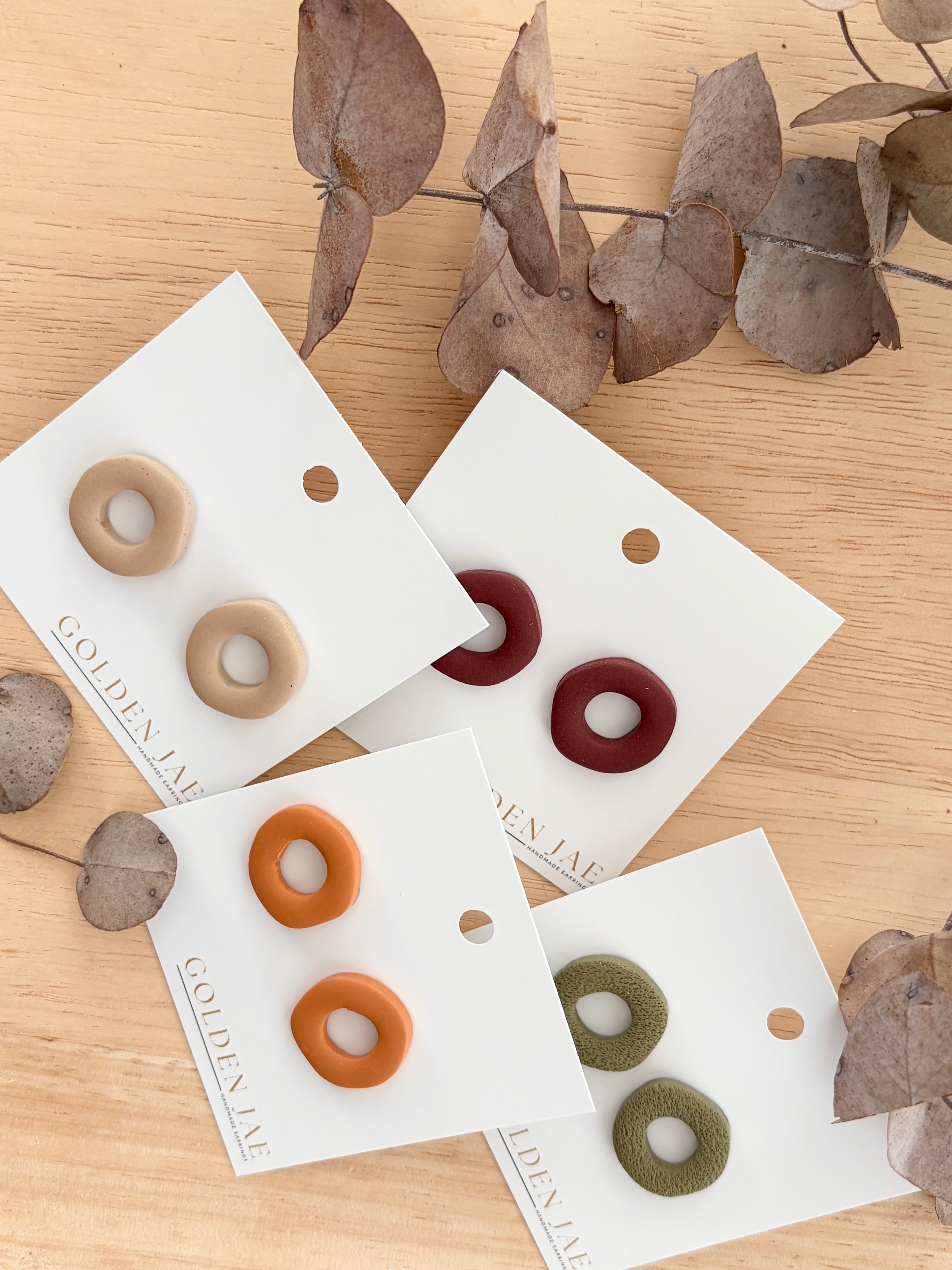 Organic Doughnut Studs