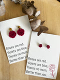 Gift Card & Earrings (Roses)