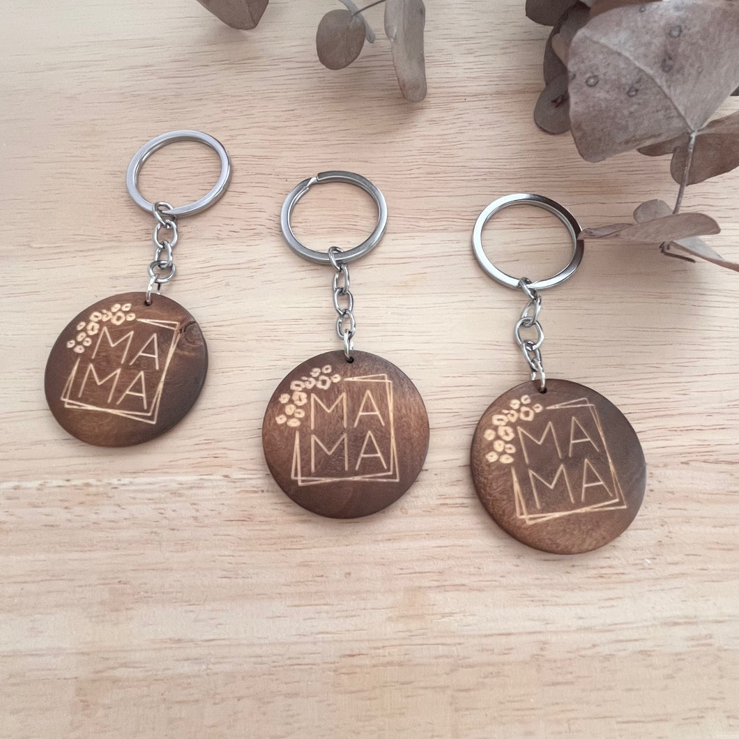 Wooden Mama Keyring