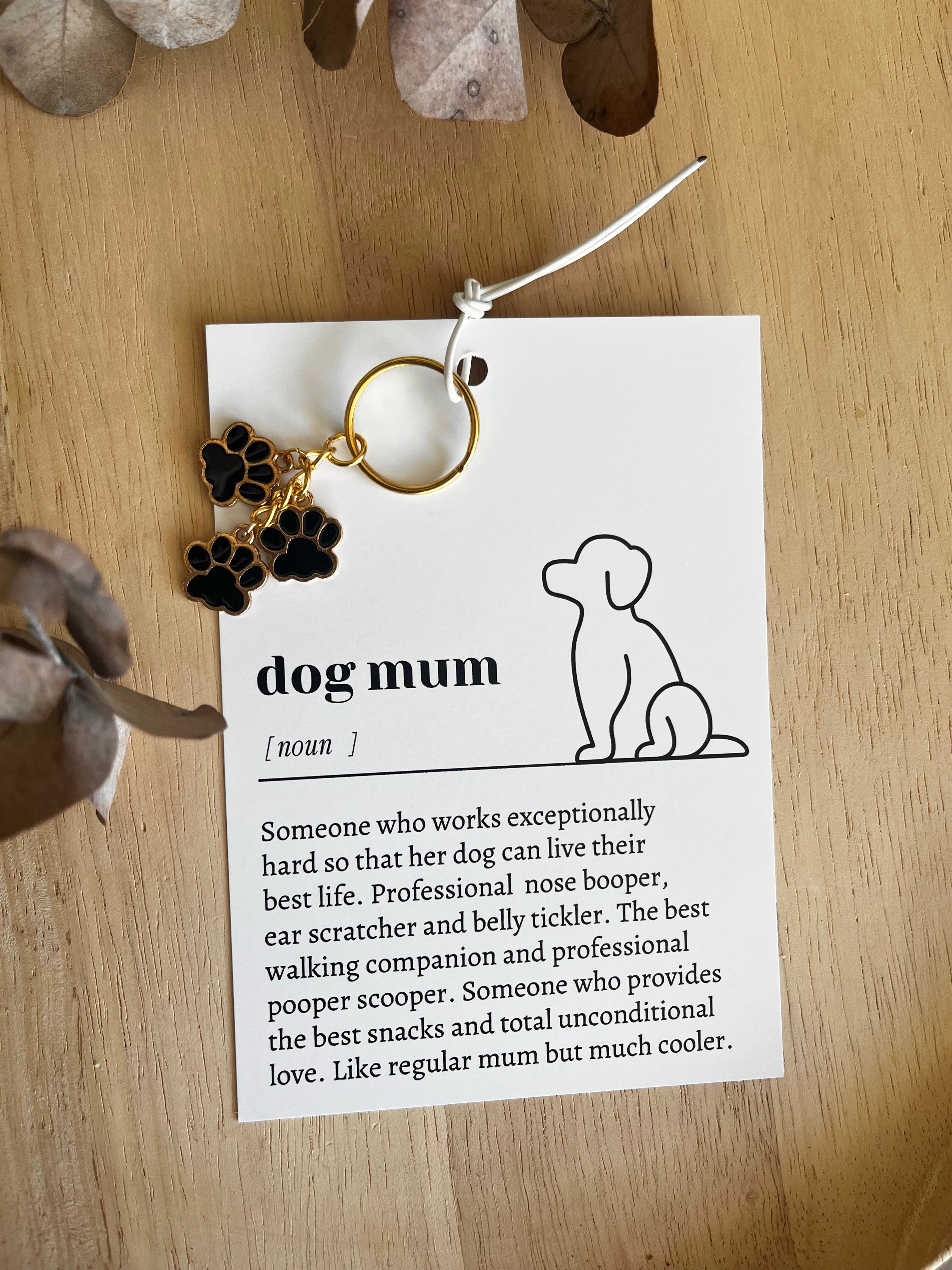 Gift Card & Keyring (Dog Mum)