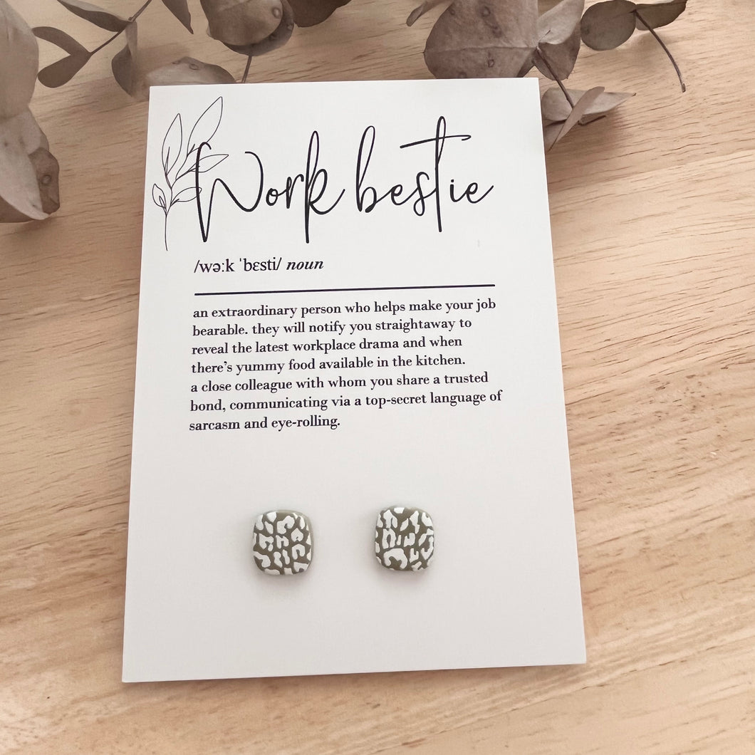 Gift Card & Earrings (Work Bestie)