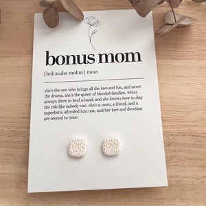 Gift Card & Earrings (Bonus Mum)