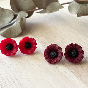 Poppy Studs (Resin)