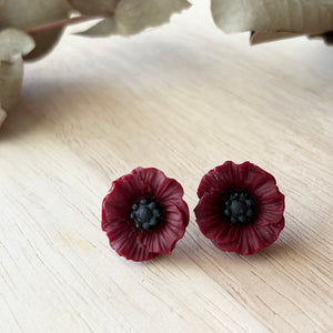 Poppy Studs (Resin)