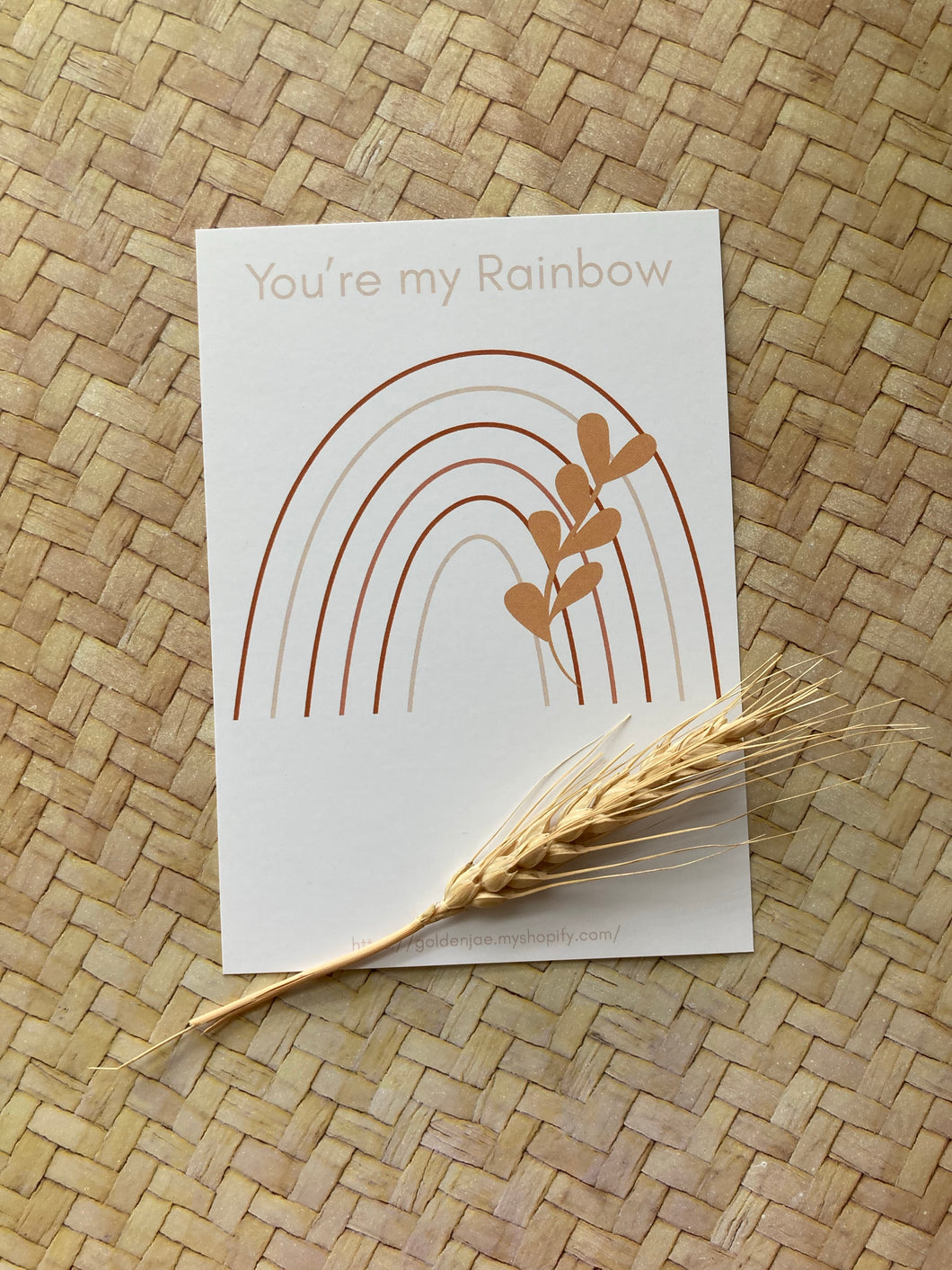 Gift Card & Earrings (Rainbow)