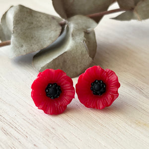 Poppy Studs (Resin)